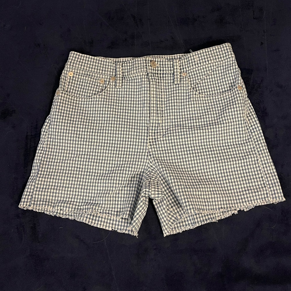 Madewell checkered shorts